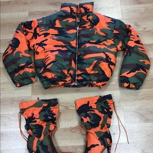 Fatigue Cropped Jacket & Boots Bundle
